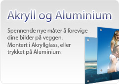 Akryllglass og Aluminium