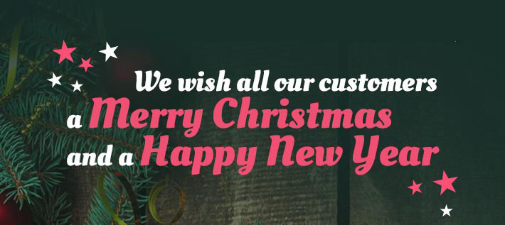 
      We wish all our customers a Merry Christmas and a Happy New Year